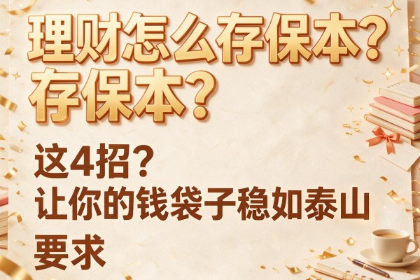 理财怎么存保本？这4招让你的钱袋子稳如泰山