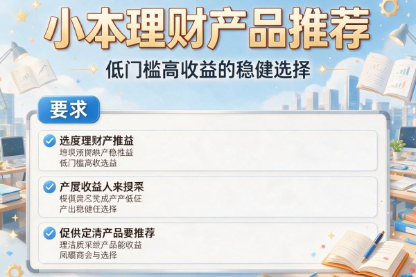 小本理财产品推荐：低门槛高收益的稳健选择