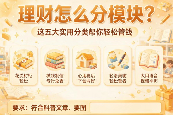 理财怎么分模块？这五大实用分类帮你轻松管钱