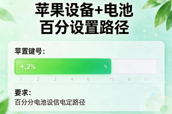 苹果设备电池百分比设置路径