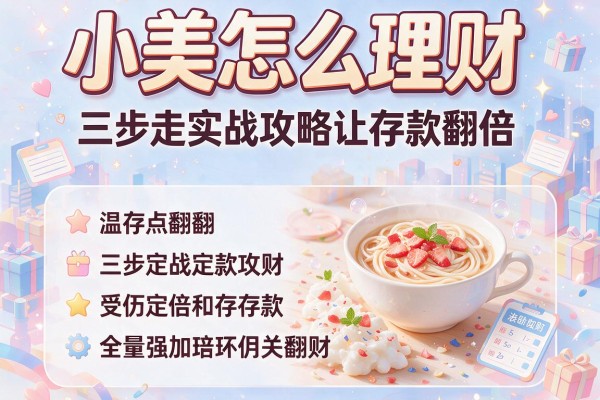 小美怎么理财：三步走实战攻略让存款翻倍