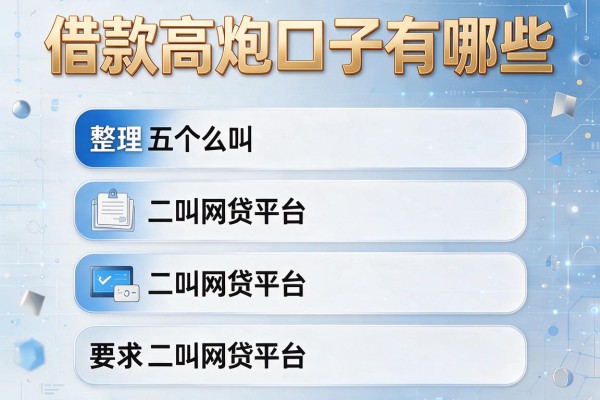 借款高炮口子有哪些，整理五个什么叫网贷平台