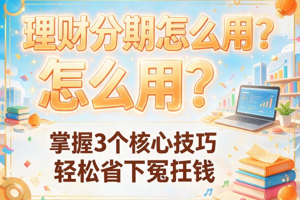 理财分期怎么用？掌握3个核心技巧轻松省下冤枉钱