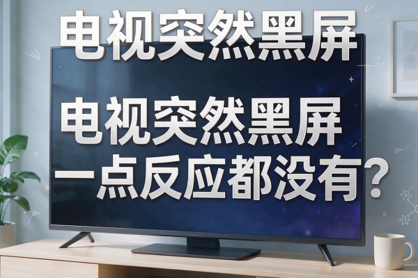 电视突然黑屏，一点反应都没有？