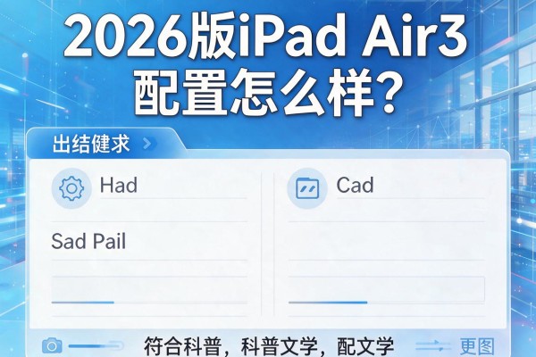 2026版iPad Air3配置怎么样？