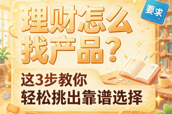理财怎么找产品？这3步教你轻松挑出靠谱选择