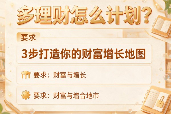 多理财怎么计划？3步打造你的财富增长地图