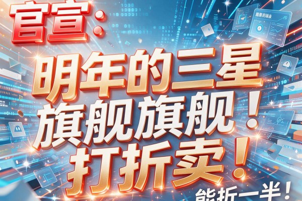 官宣:明年的三星旗舰打折卖!能折一半!