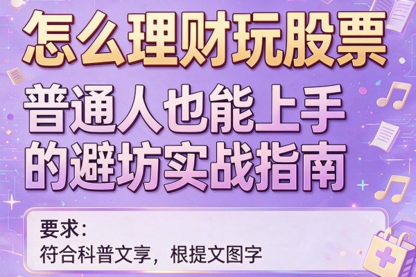 怎么理财玩股票：普通人也能上手的避坑实战指南