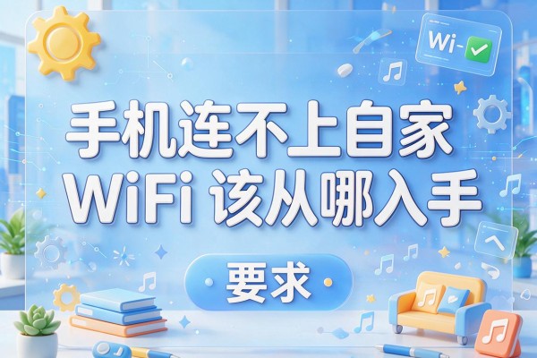 手机连不上自家WiFi该从哪入手