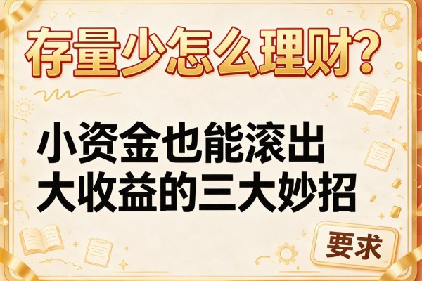 存量少怎么理财？小资金也能滚出大收益的三大妙招
