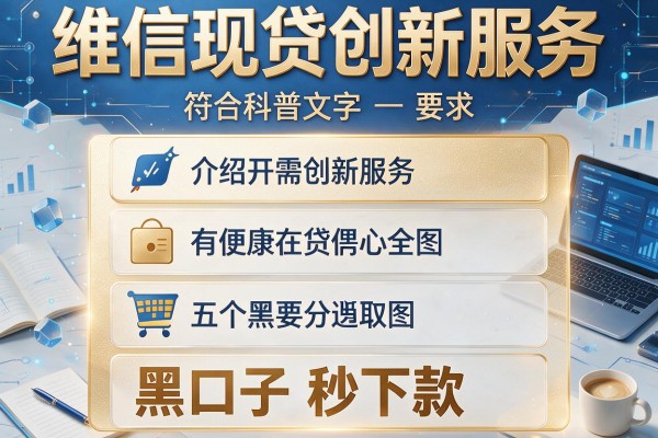 维信现贷创新服务，介绍五个黑口子秒下款