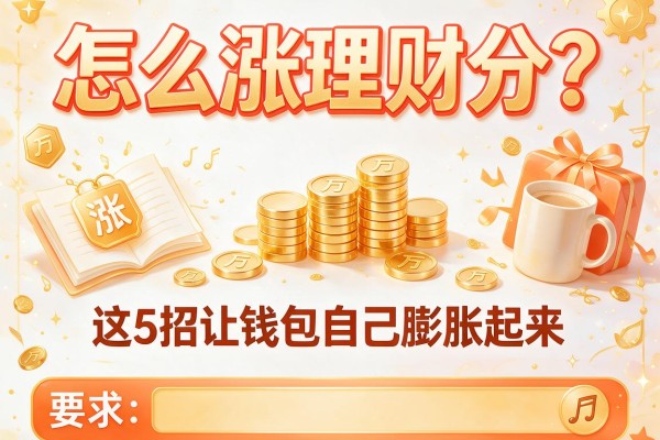 怎么涨理财分？这5招让钱包自己膨胀起来
