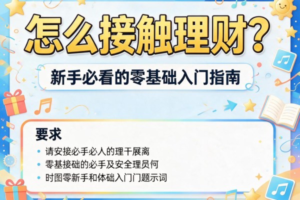 怎么接触理财？新手必看的零基础入门指南