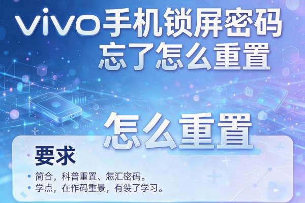 vivo手机锁屏密码忘了怎么重置