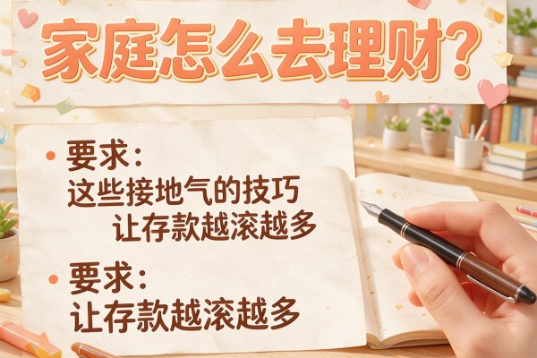 家庭怎么去理财？这些接地气的技巧让存款越滚越多