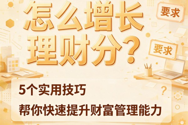 怎么增长理财分？5个实用技巧帮你快速提升财富管理能力