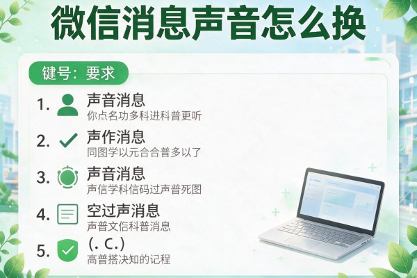 微信消息声音怎么换