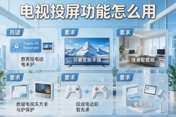 电视投屏功能怎么用?