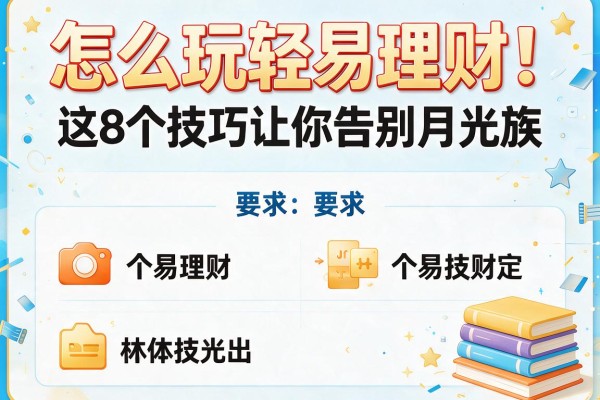 怎么玩轻易理财：这8个技巧让你告别月光族