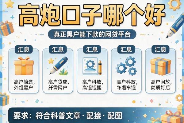高炮口子哪个好,汇总五个真正黑户能下款的网贷平台