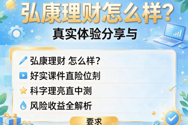 弘康理财怎么样？真实体验分享与风险收益全解析
