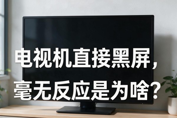 电视机直接黑屏,毫无反应是为啥?