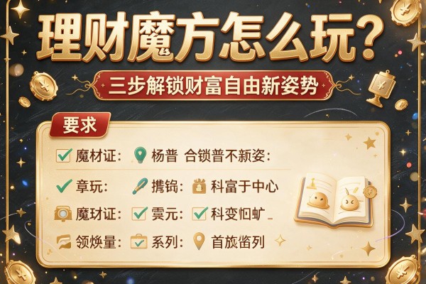 理财魔方怎么玩？三步解锁财富自由新姿势