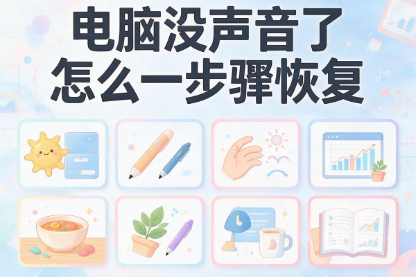 电脑没声音了怎么一步步恢复？