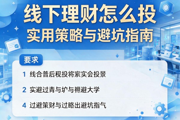 线下理财怎么投：实用策略与避坑指南