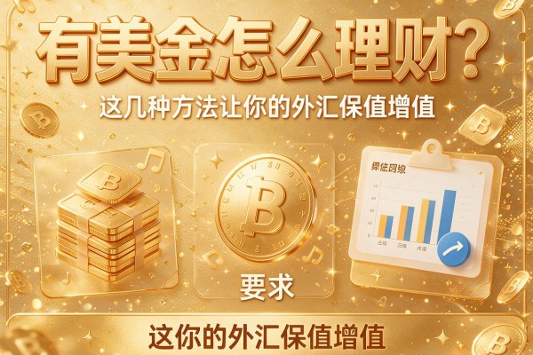 有美金怎么理财？这几种方法让你的外汇保值增值