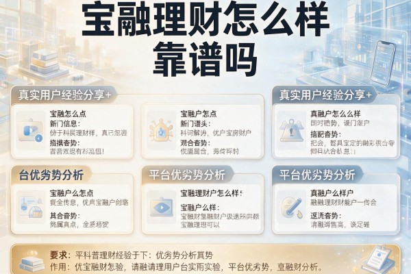 宝融理财怎么样？靠谱吗？真实用户经验分享+平台优劣势分析
