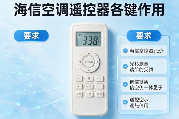 海信空调遥控器各键作用？