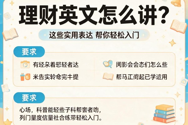 理财英文怎么讲？这些实用表达帮你轻松入门