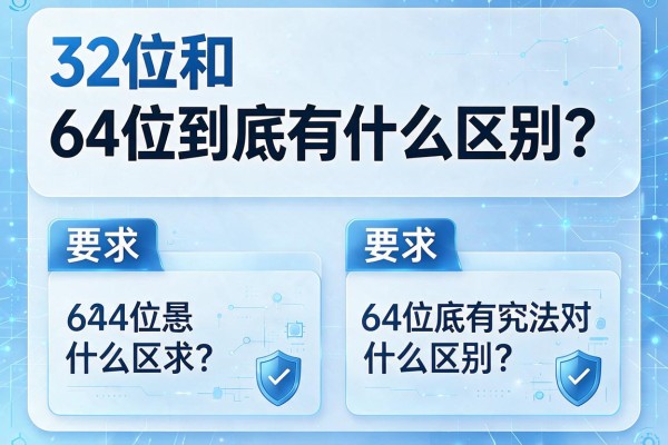 32位和64位到底有什么区别？