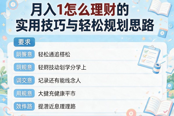月入1怎么理财的实用技巧与轻松规划思路