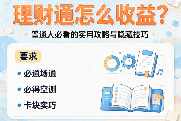 理财通怎么收益？普通人必看的实用攻略与隐藏技巧