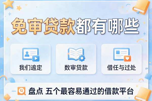免审贷款都有哪些,盘点五个最容易通过的借款平台