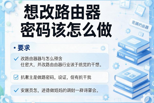 想改路由器密码该怎么做？