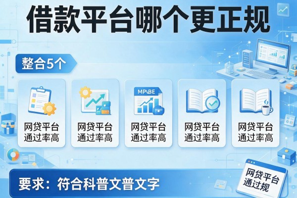借款平台哪个更正规，整合5个网贷平台通过率高