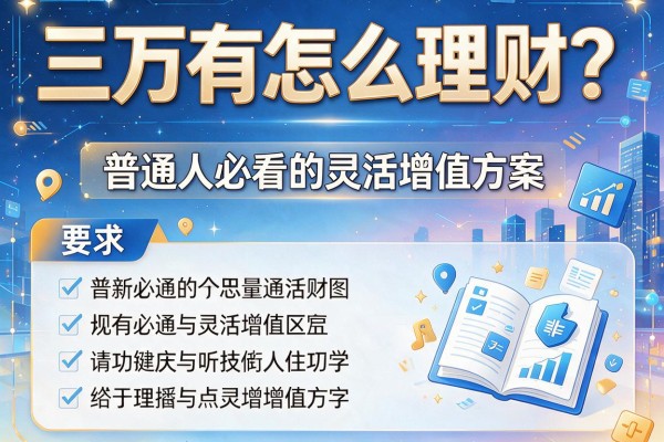 三万有怎么理财？普通人必看的灵活增值方案