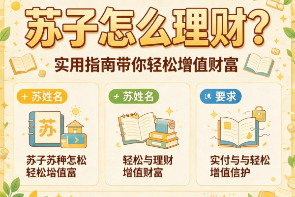 苏子怎么理财？实用指南带你轻松增值财富