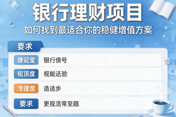 银行理财项目：如何找到最适合你的稳健增值方案