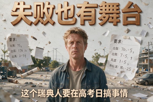 失败也有舞台 这个瑞典人要在高考日搞事情