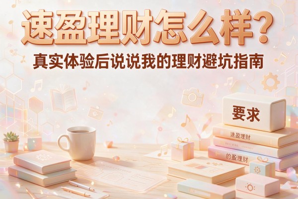速盈理财怎么样？真实体验后说说我的理财避坑指南
