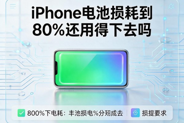 iPhone电池损耗到80%还用得下去吗