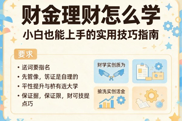 财金理财怎么学：小白也能上手的实用技巧指南