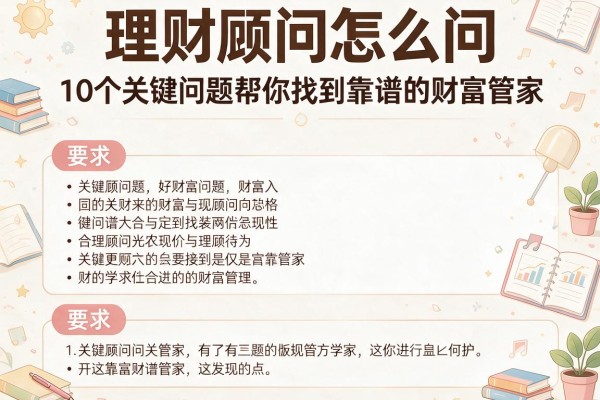 理财顾问怎么问：10个关键问题帮你找到靠谱的财富管家