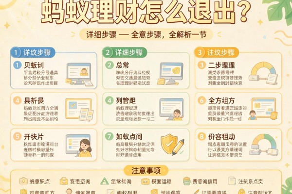 蚂蚁理财怎么退出？详细步骤与注意事项全解析