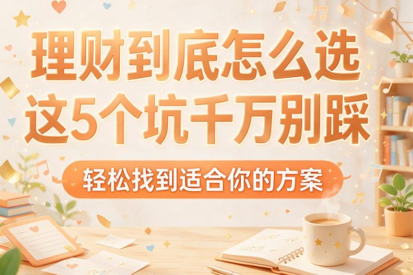 理财到底怎么选这5个坑千万别踩，轻松找到适合你的方案